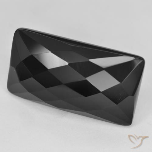 22.75ct Natural Negro Ónix, Corte Baguette, Opaco