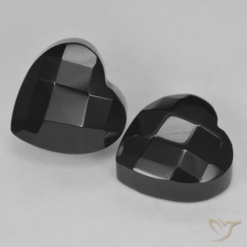 8.50ctw Natural Negro Ónix, Corazón, Opaco