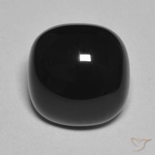 4.74ct Natural Negro Ónix, Forma Cojín, Opaco