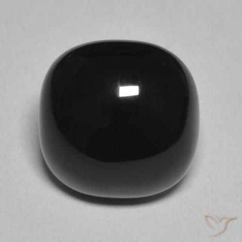 4.76ct Natural Negro Ónix, Forma Cojín, Opaco