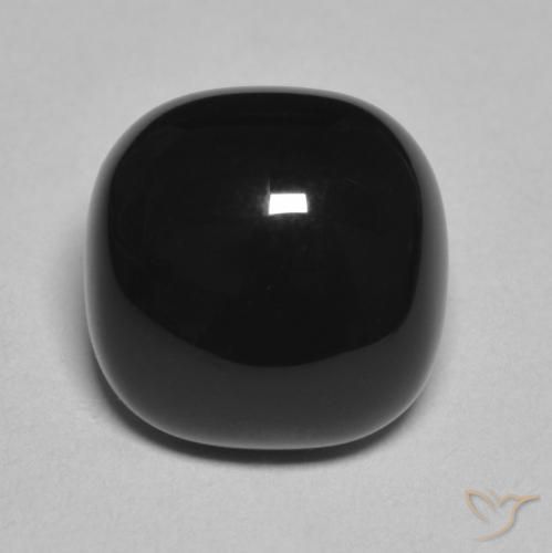 4.77ct Natural Negro Ónix, Forma Cojín, Opaco