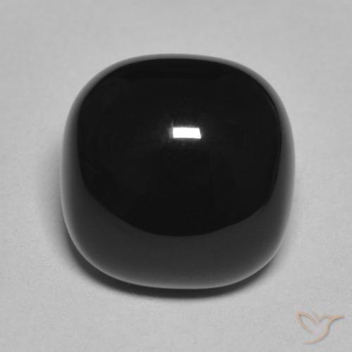 4.89ct Natural Negro Ónix, Forma Cojín, Opaco