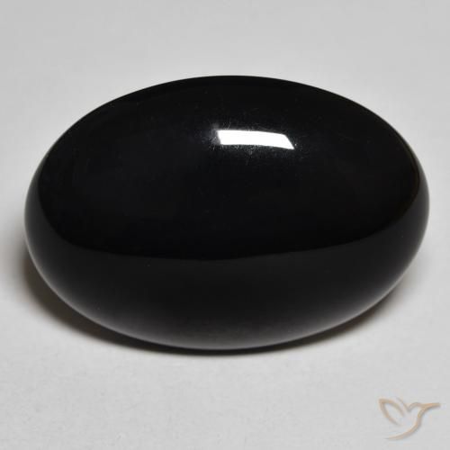 19.68ct Natural Negro Ónix, Ovalada, Opaco