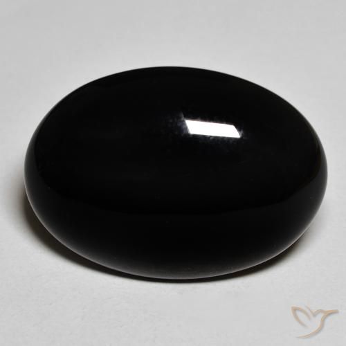 19.74ct Natural Negro Ónix, Ovalada, Opaco