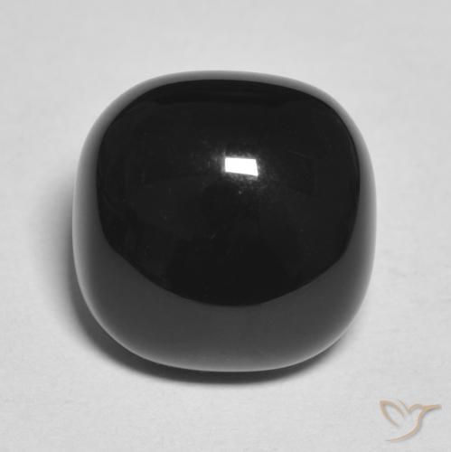 4.83ct Natural Negro Ónix, Forma Cojín, Opaco