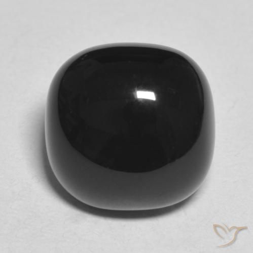 4.89ct Natural Negro Ónix, Forma Cojín, Opaco