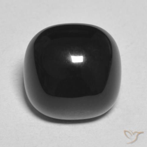 4.71ct Natural Negro Ónix, Forma Cojín, Opaco