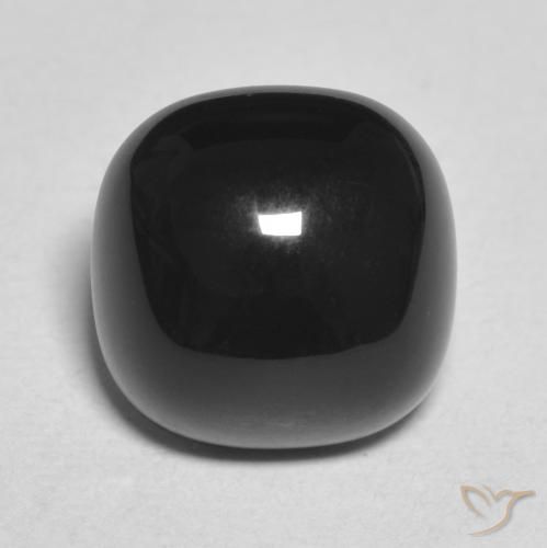 4.70ct Natural Negro Ónix, Forma Cojín, Opaco