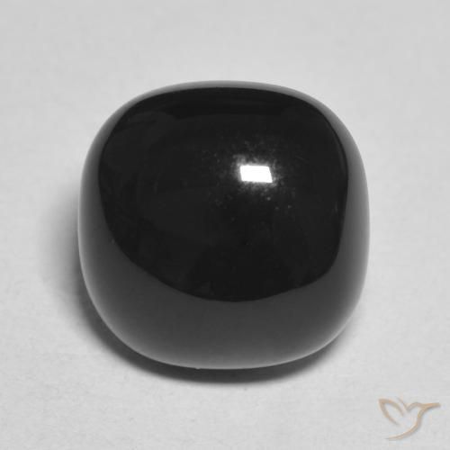 4.85ct Natural Negro Ónix, Forma Cojín, Opaco
