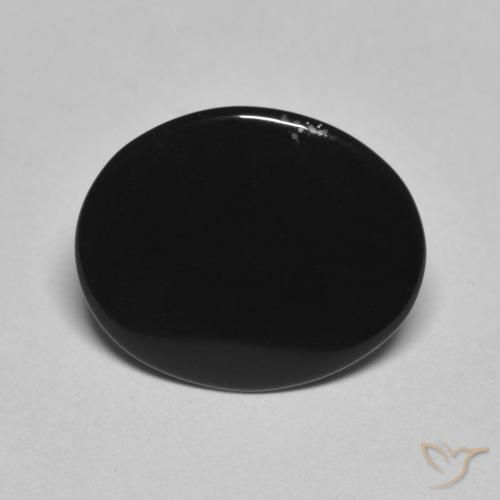 3.97ct Natural Negro Ónix, Ovalada, Opaco