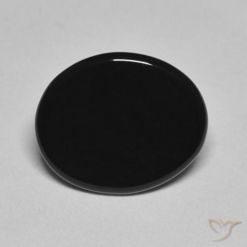 4.22ct Natural Negro Ónix, Ovalada, Opaco