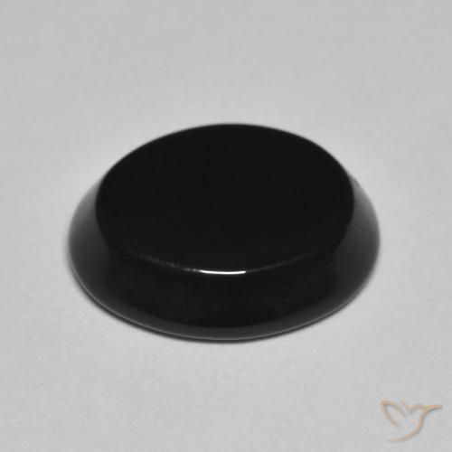 Ónix Negro natural de 4.06 ct, Ovalada, Opaco
