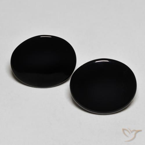 8.18ctw Natural Negro Ónix, Ovalada, Opaco