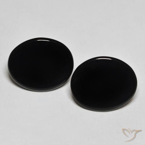 8.25ctw Natural Negro Ónix, Ovalada, Opaco
