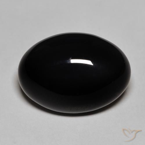 12.12ct Natural Negro Ónix, Ovalada, Opaco