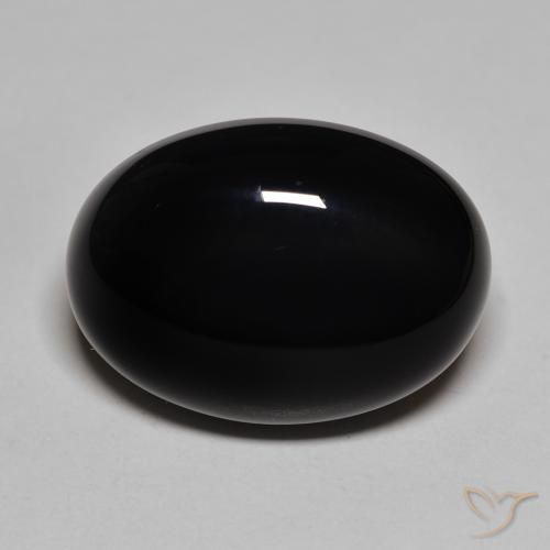 23.37ct Natural Negro Ónix, Ovalada, Opaco