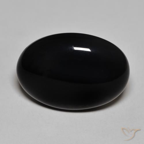 16.43ct Natural Negro Ónix, Ovalada, Opaco