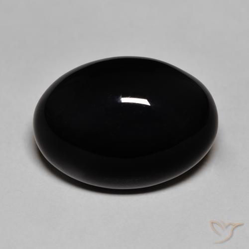 11.40ct Natural Negro Ónix, Ovalada, Opaco