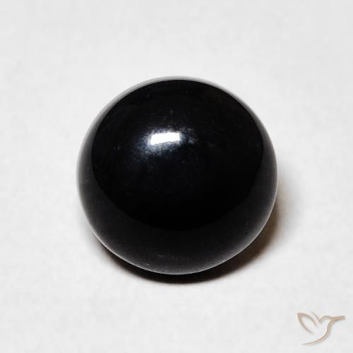1.42ct Natural Negro Ónix, Redondo, Opaco