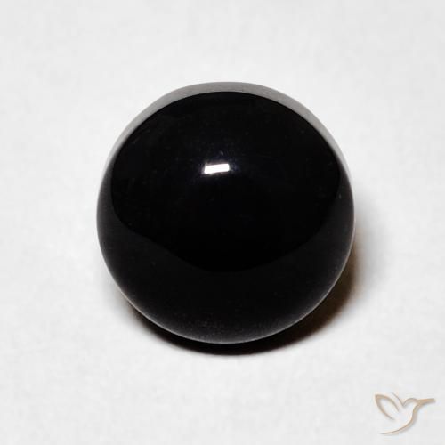1.59ct Natural Negro Ónix, Redondo, Opaco