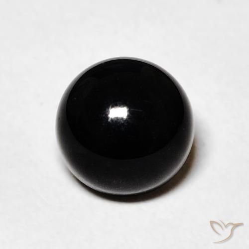 1.48ct Natural Negro Ónix, Redondo, Opaco