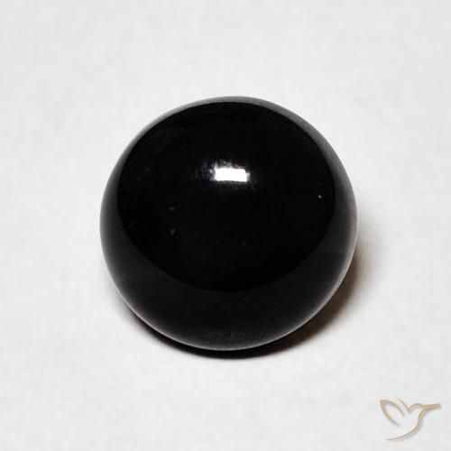 1.20ct Natural Negro Ónix, Redondo, Opaco