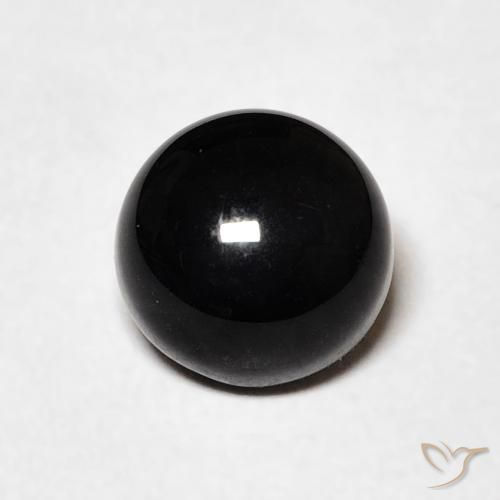 1.23ct Natural Negro Ónix, Redondo, Opaco
