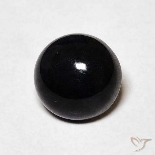 1.34ct Natural Negro Ónix, Redondo, Opaco