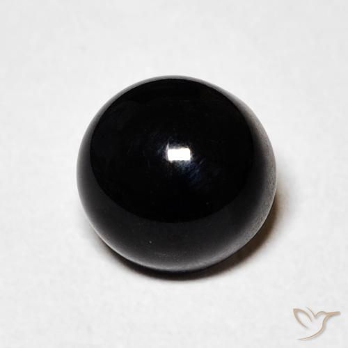 1.63ct Natural Negro Ónix, Redondo, Opaco