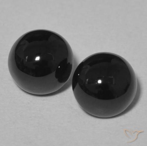 1.98ctw Natural Negro Ónix, Redondo, Opaco