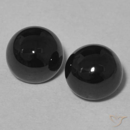 1.99ctw Natural Negro Ónix, Redondo, Opaco