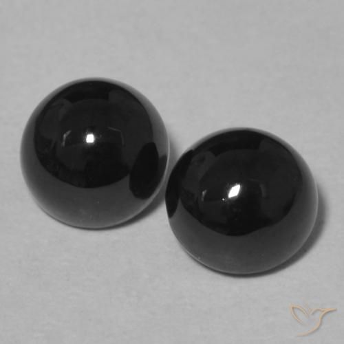 2.13ctw Natural Negro Ónix, Redondo, Opaco