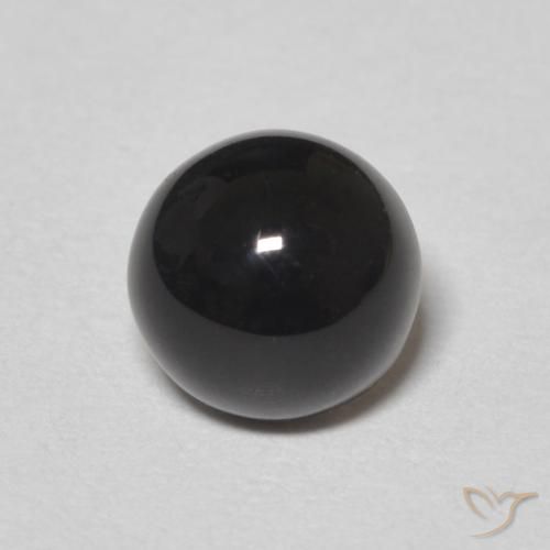 1.16ct Natural Negro Ónix, Redondo, Opaco, Photo A