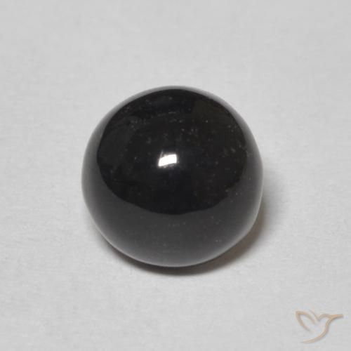 1.12ct Natural Negro Ónix, Redondo, Opaco