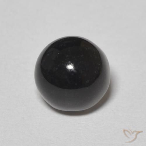 1.24ct Natural Negro Ónix, Redondo, Opaco