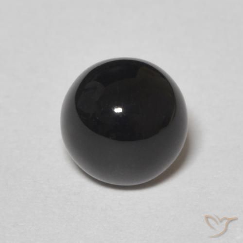 1.03ct Natural Negro Ónix, Redondo, Opaco