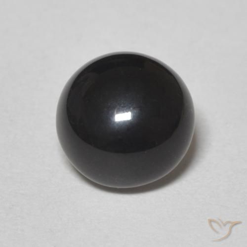 1.08ct Natural Negro Ónix, Redondo, Opaco