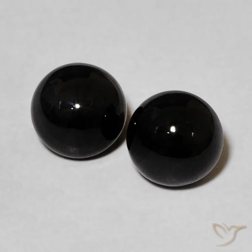 1.98ctw Natural Negro Ónix, Redondo, Opaco