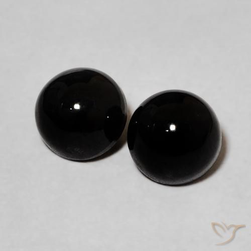 1.98ctw Natural Negro Ónix, Redondo, Opaco
