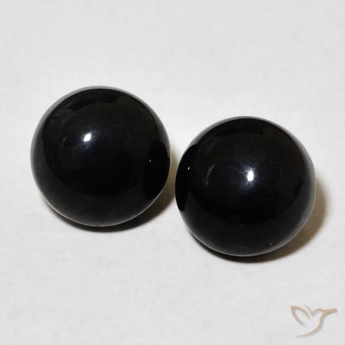 2.90ctw Natural Negro Ónix, Redondo, Opaco