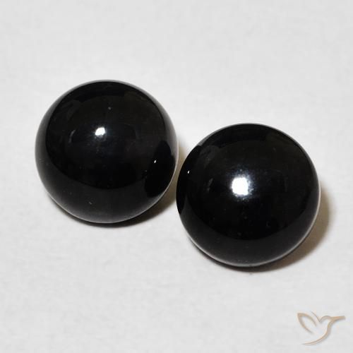 2.78ctw Natural Negro Ónix, Redondo, Opaco