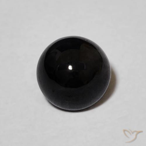 1.01ct Natural Negro Ónix, Redondo, Opaco