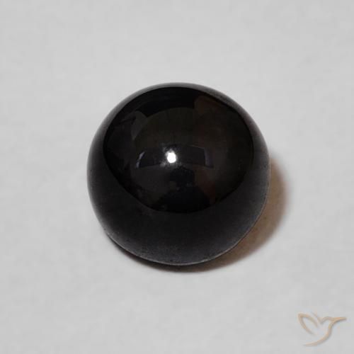 1.20ct Natural Negro Ónix, Redondo, Opaco
