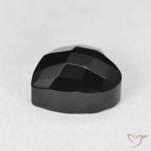 Ónix Negro natural de 4.14 ct, Corazón, Opaco