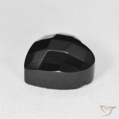Ónix Negro natural de 4.20 ct, Corazón, Opaco