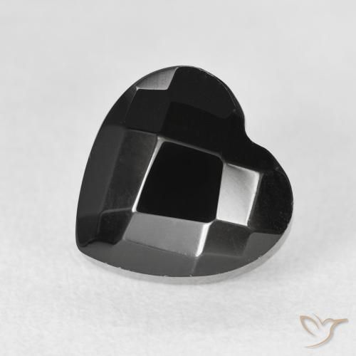 4.19ct Natural Negro Ónix, Corazón, Opaco