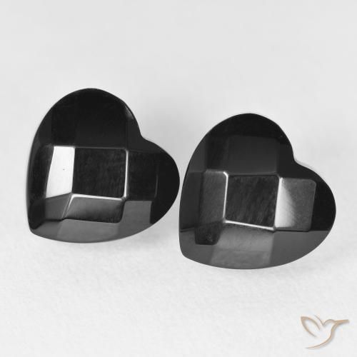8.42ctw Natural Negro Ónix, Corazón, Opaco