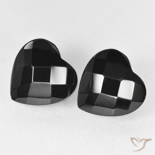 8.82ctw Natural Negro Ónix, Corazón, Opaco