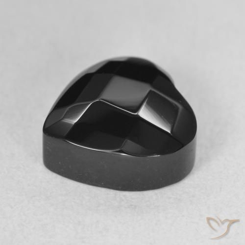 Ónix Negro natural de 4.50 ct, Corazón, Opaco