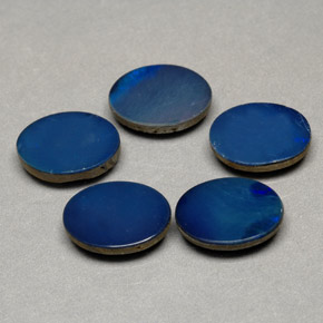 Gemas de doblete de ópalo multicolor natural de  ct, corte óvalo, opaco